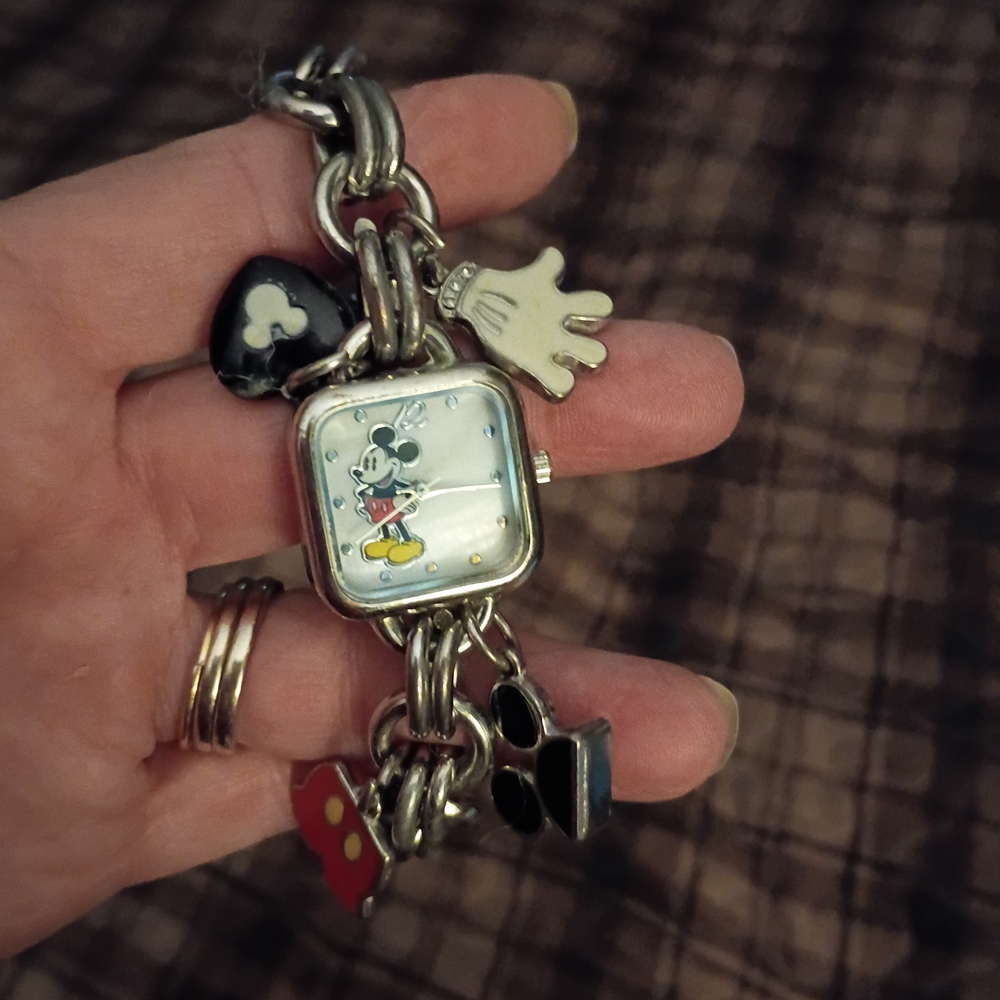 Mickey Mouse Charm Bracelet Watch